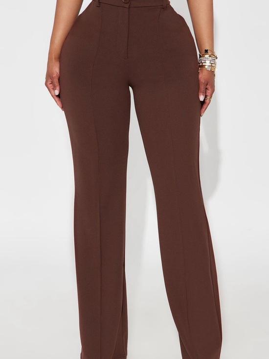 Fashion Nova Pants - NWT Fashion Nova Chocolate Brown High-Waist Wide-Leg Pants